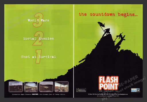 1999 Flash Point Game Print Advertisement (2 pgs) Fetch the Paper!