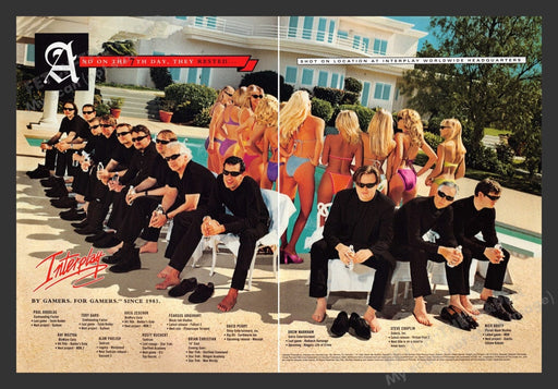 1999 Interplay Worldwide Headquarters Video Game Print Advertisement (2 Pages)