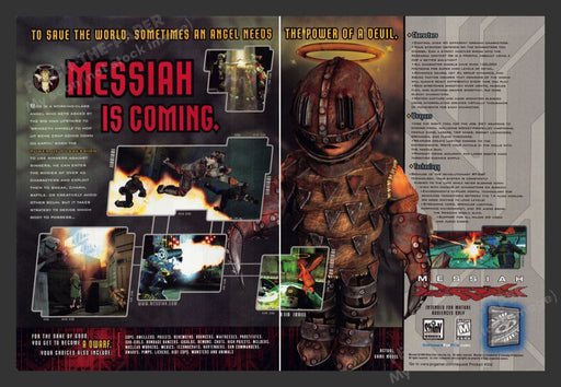 1999 Messiah is Coming Video Game Print Ad (2 pgs)