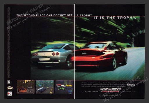 1999 Need for Speed: High Stakes Video Game Print Advertisement (2 pgs)