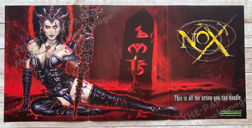 1999 Nox Tri-fold Poster 10.5" x 22.5" Video Game Poster from Magazine Fetch the Paper!