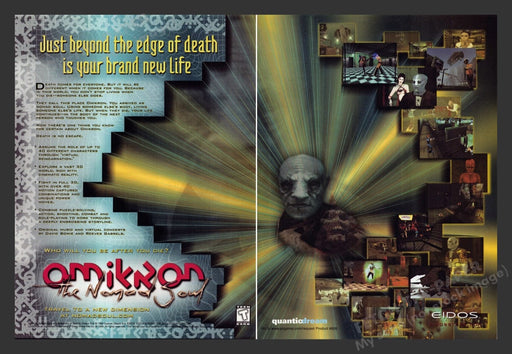 1999 Omikron: The Nomad Soul Video Game Print Advertisement 2pgs Fetch the Paper!