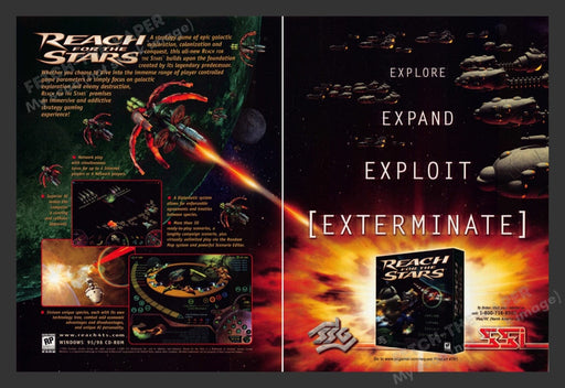 1999 Reach for the Stars Video Game Print Advertisement 2pgs