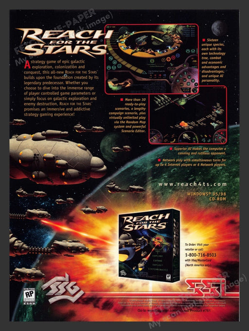 1999 Reach for the Stars Video Game Print Advertisement