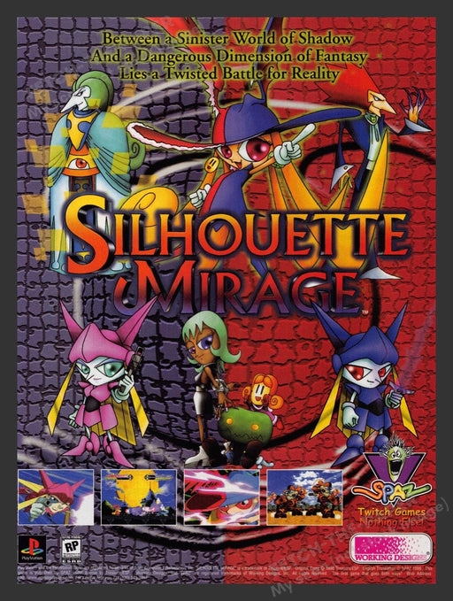 1999 Silhouette Mirage Video Game Print Advertisement
