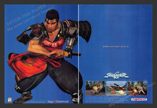 1999 Soulcalibur Video Game Print Advertisement (2 Pages)