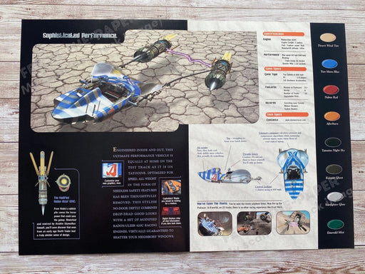 1999 Star Wars 620C Machine Fold-Out 10.5" x 15" Video Game Poster from Magazine Fetch the Paper!