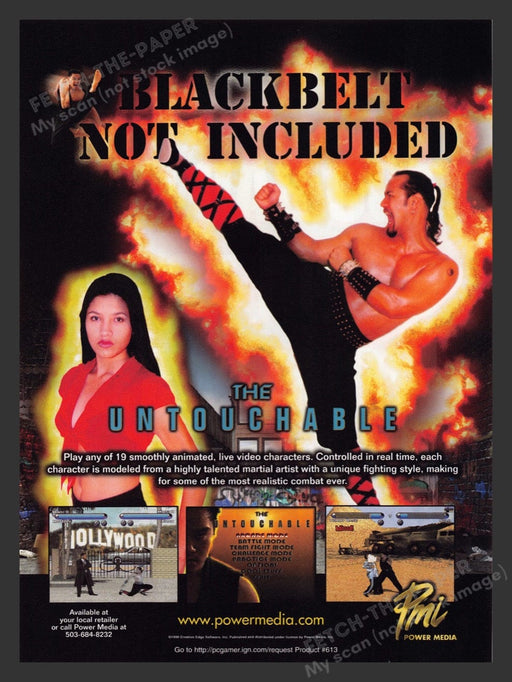 1999 The Untouchable Combat Fighting Video Game Print Advertisement Fetch the Paper!