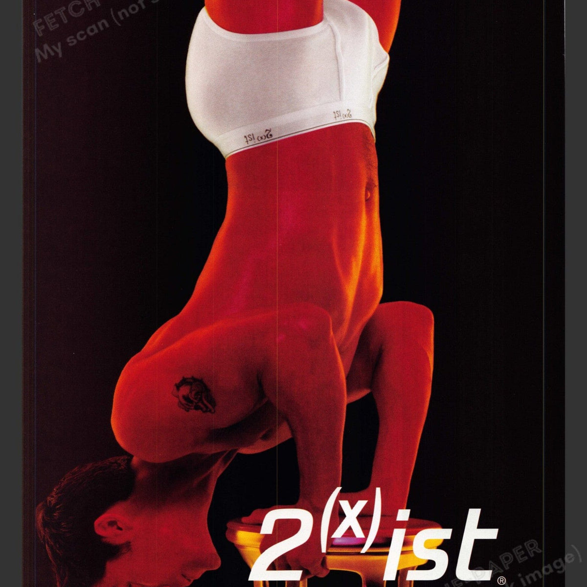 2(x)ist Men's Underwear 2000 Print Ad - Male Model Handstand — Fetch ...