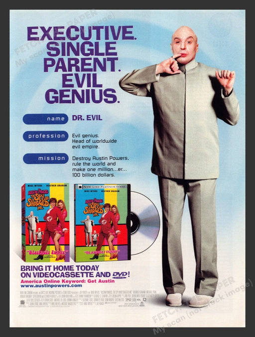2000 Austin Powers The Spy Who Shagged Me Movie Release Print Advertisement Ad