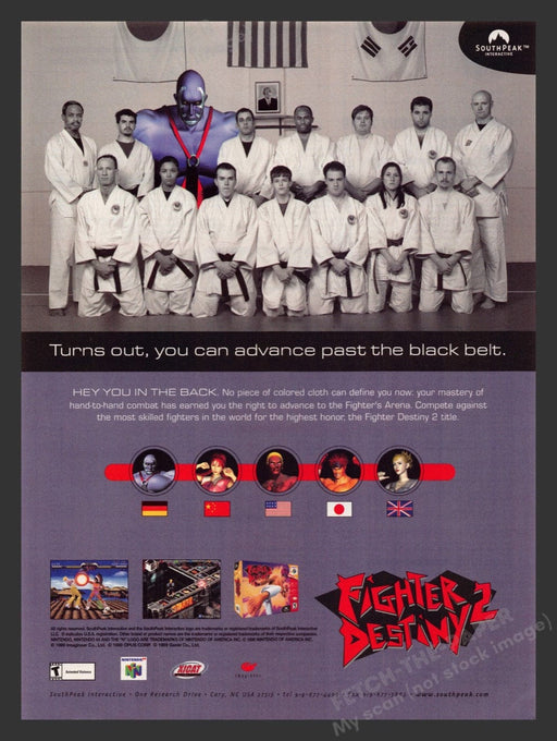 2000 Fighter Destiny 2 Video Game Print Advertisement