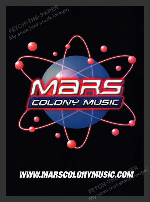 2000 Mars Colony Music Print Advertisement