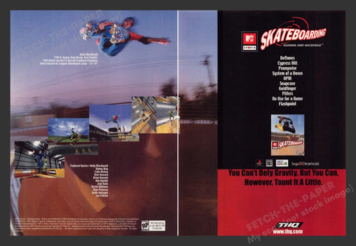 2000 Skateboarding Andy MacDonald Video Game Print Advertisement (2 pgs)