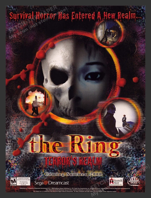 2000 The Ring: Terror's Realm Video Game Print Advertisement