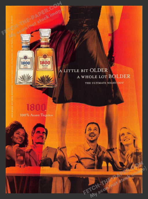 2006 Print Advertisement 1800 Tequila Dancing on Tables Alcohol Ad.