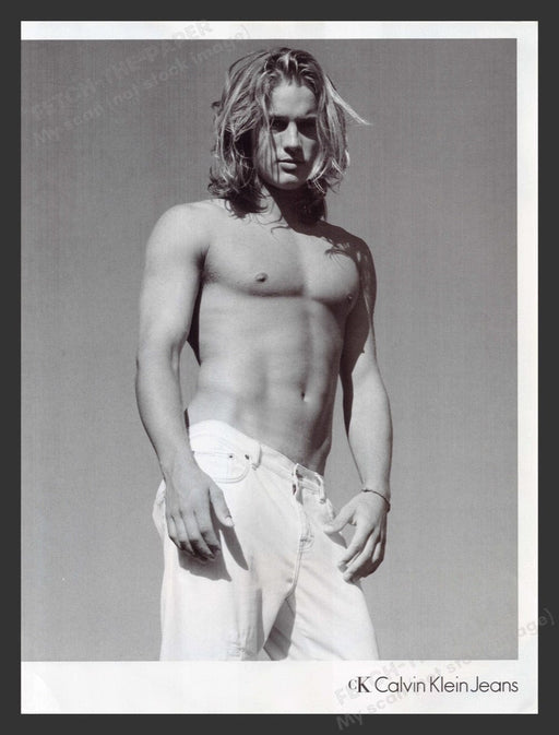 2002 CK Calvin Klein Travis Fimmel Print Advertisement Ad
