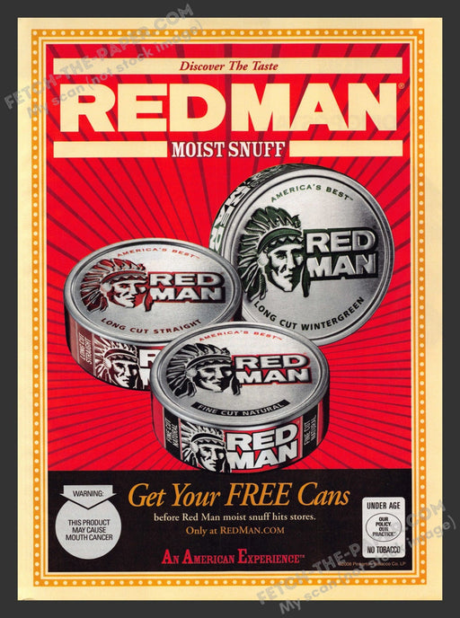 2008 Print Advertisement RedMan Moist Snuff Tobacco Ad.
