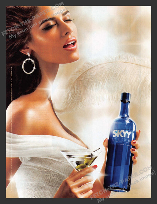 2006 Print Advertisement Skyy Vodka #77 "Behind the Scenes" Alcohol Ad.