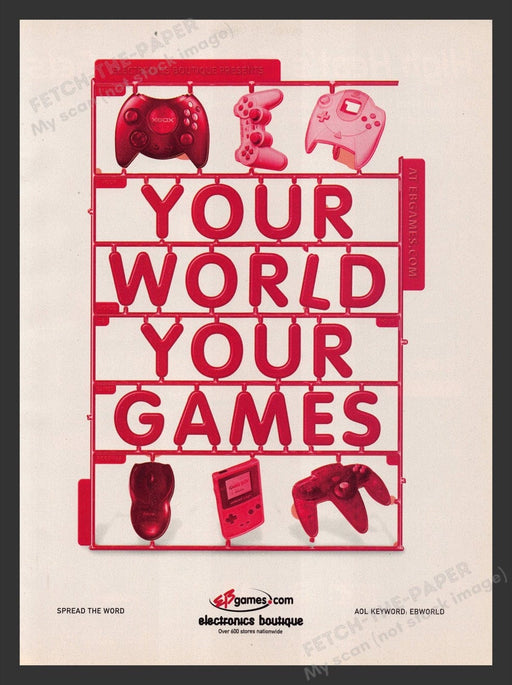 2001 EB Games Your World. Your Games. Video Game Print Advertisement