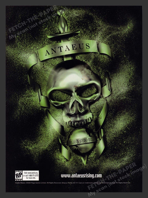 2001 Hostile Waters: Antaeus Rising Video Game Print Advertisement