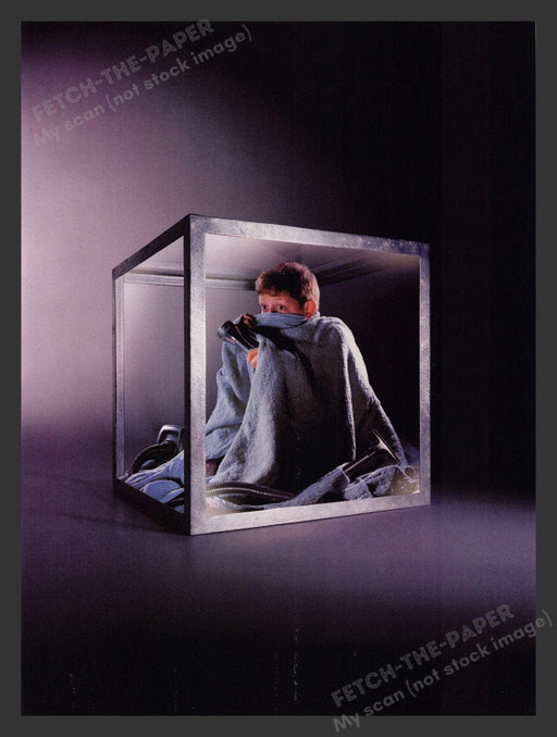 2001 Nintendo Game Cube Scared Kid Inside Video Game Print Advertisement Fetch the Paper!