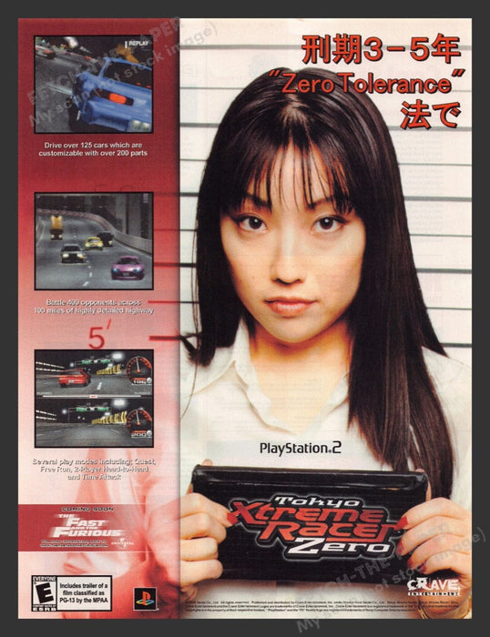 2001 Tokyo Extreme Racer Zero Video Game Print Advertisement