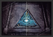 2001 Trial by Fire Blue Eye Triangle Video Game Print Advertisement (2 pgs)