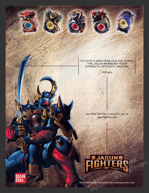 2003 Ban Dai Jagun Fighters Board Game Print Advertisement