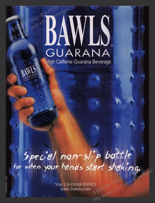 2003 Bawls Guarana High Caffeine Beverage Video Game Print Advertisement