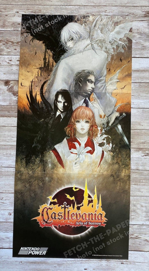 2003 Castlevania Fold-Out 10.5" x 22.5" Video Game Poster from Magazine