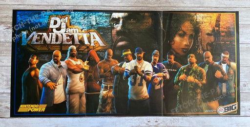 2003 Def Jam Vendetta Fold-Out 10.5" x 22.5" Video Game Poster from Magazine