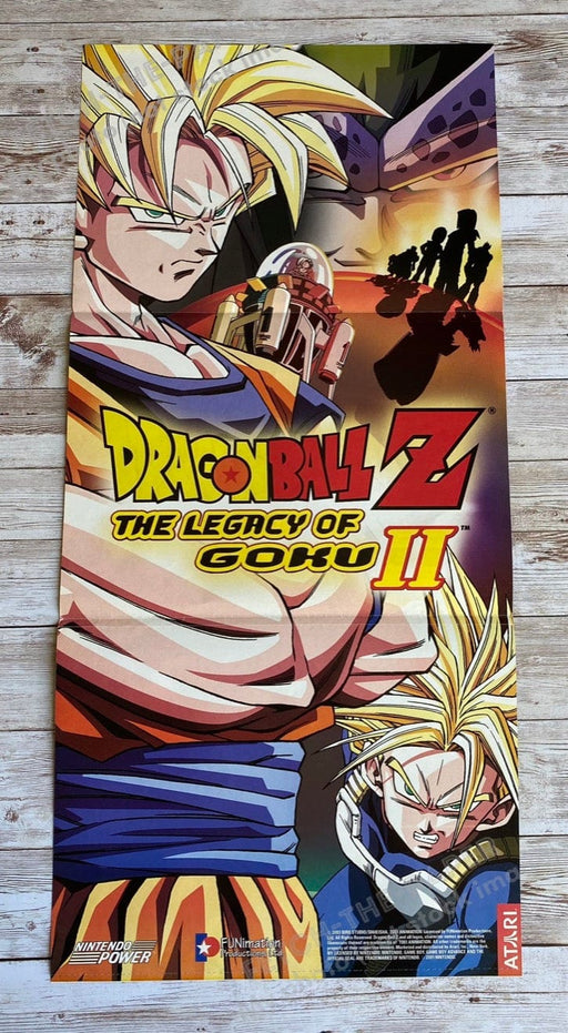 2003 Dragon Ball Z Fold-Out 10.5" x 22.5" Video Game Poster from Magazine **
