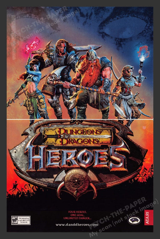2003 Dungeons & Dragons: Heroes Video Game Print Advertisement (2 pgs)
