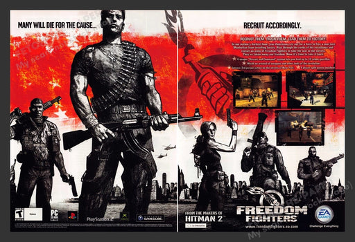 2003 Freedom Fighters Video Game Print Advertisement (2 pgs)