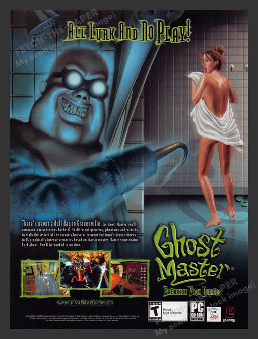 2003 Ghost Master: Ecercise Your Demons Video Game Print Advertisement