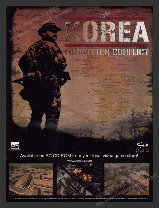 2003 Korea: Forgotten Conflict Video Game Print Advertisement
