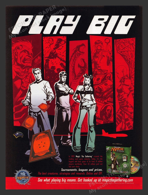 2003 Magic the Gathering "Play Big" Video Game Print Advertisement