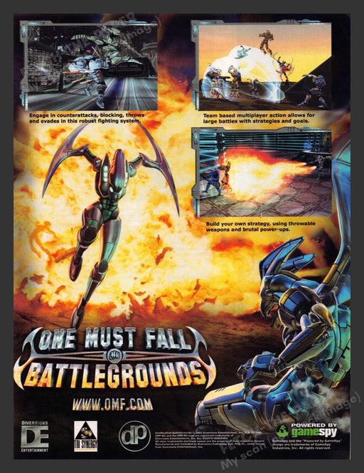 2003 One Must Fall: Battlegrounds Video Game Print Advertisement