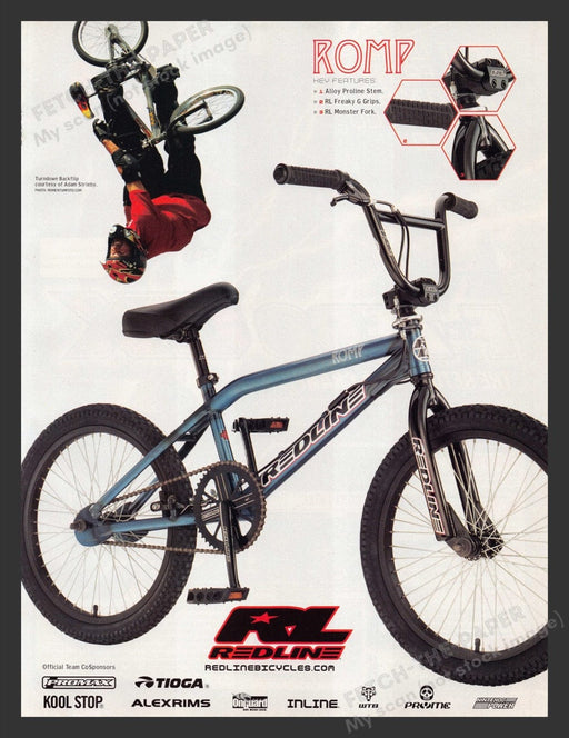 2003 RL Redline Bicycles Adam Strieby Print Advertisement