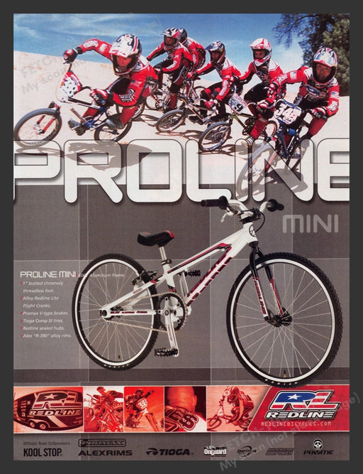 2003 RL Redline Proline Mini Bicycles Print Advertisement Ad