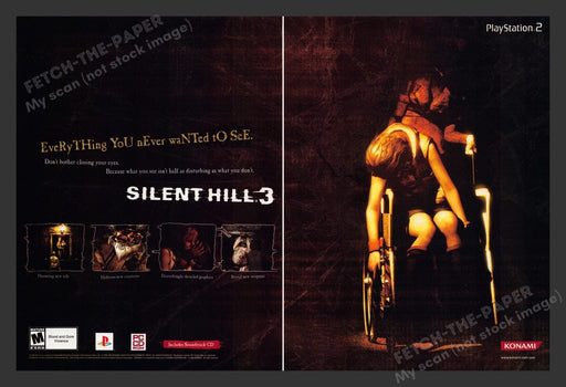2003 Silent Hills 3 Wheelchair Video Game Print Advertisement (2 pgs)