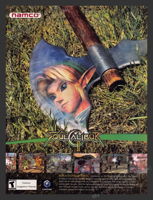 2003 Soul Calibur II Reflections of Magic Video Game Print Advertisement