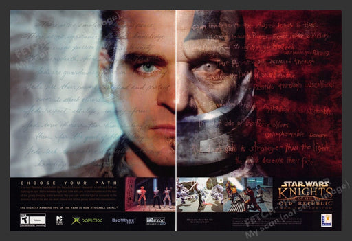 2003 Star Wars Knights of the Old Republic Video Game Print Advertisement (2pgs)