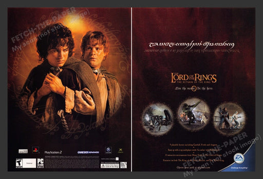 2003 The Lord of the Rings: The Return of the King Video Game Print Ad
