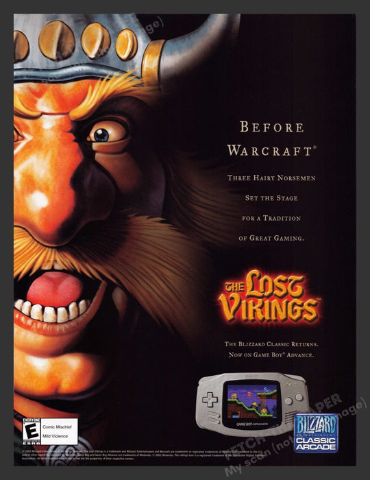2003 The Lost Kings Blizzard Video Game Print Advertisement