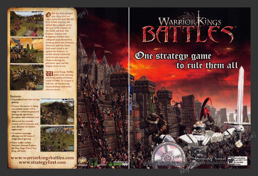 2003 Warrior Kings: Battles Video Game Print Advertisement (2 pgs)