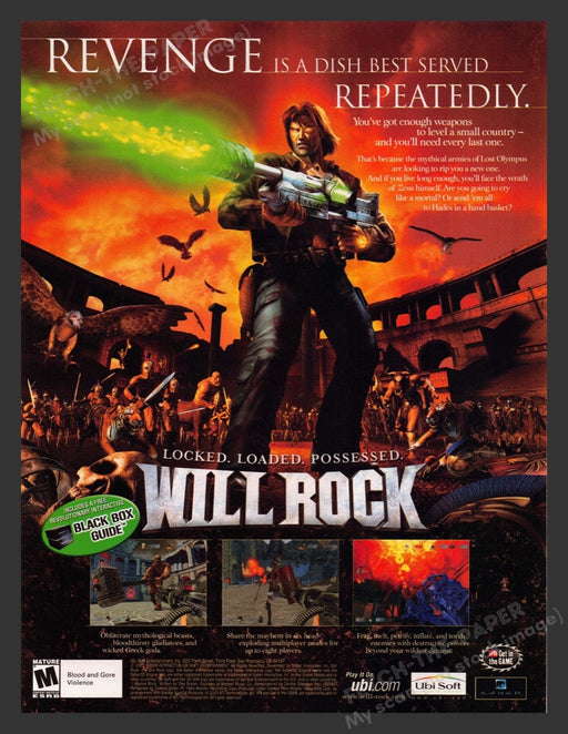 2003 Will Rock Locked, Loaded, Possessed Video Game Print Advertisement