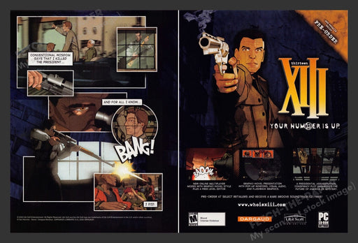 2003 XII "Your number is up" Video Game Print Advertisement (2 pgs)