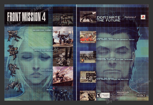 2004 Front Mission 4 Video Game Print Advertisement (2 pgs) Fetch the Paper!