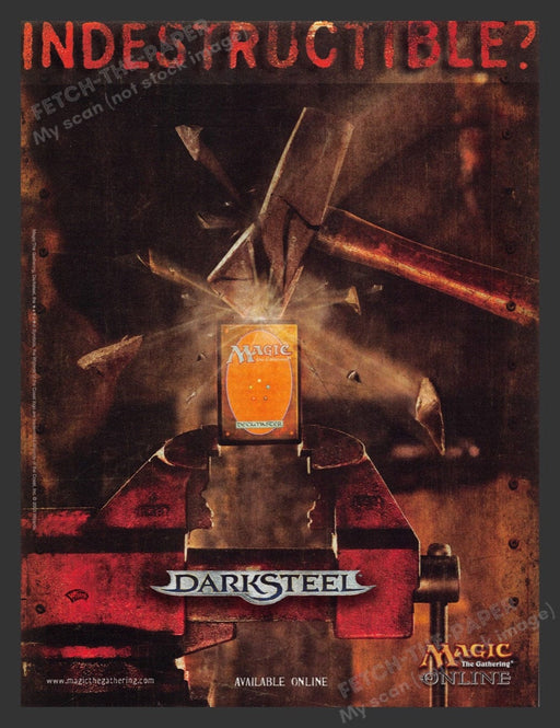 2004 Magic the Gathering Darksteel Video Game Print Advertisement